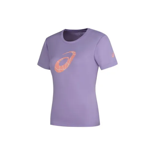 Asics SPIRAL GRAPHIC T-Shirts Women's Purple