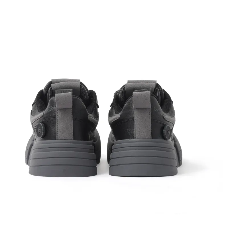 KILLWINNER Coverage Warm Slip Resistant Low Top Skateboard Shoes Unisex Black-2