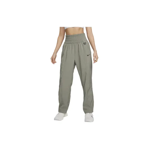 Nike Dri-Fit One Knitted Sweatpants Women's Dark Gray Mud