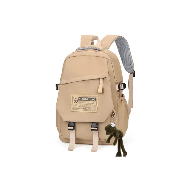 BALANG Nylon Fabric Backpack Regular Unisex Black/Khaki/Red/Blue-7