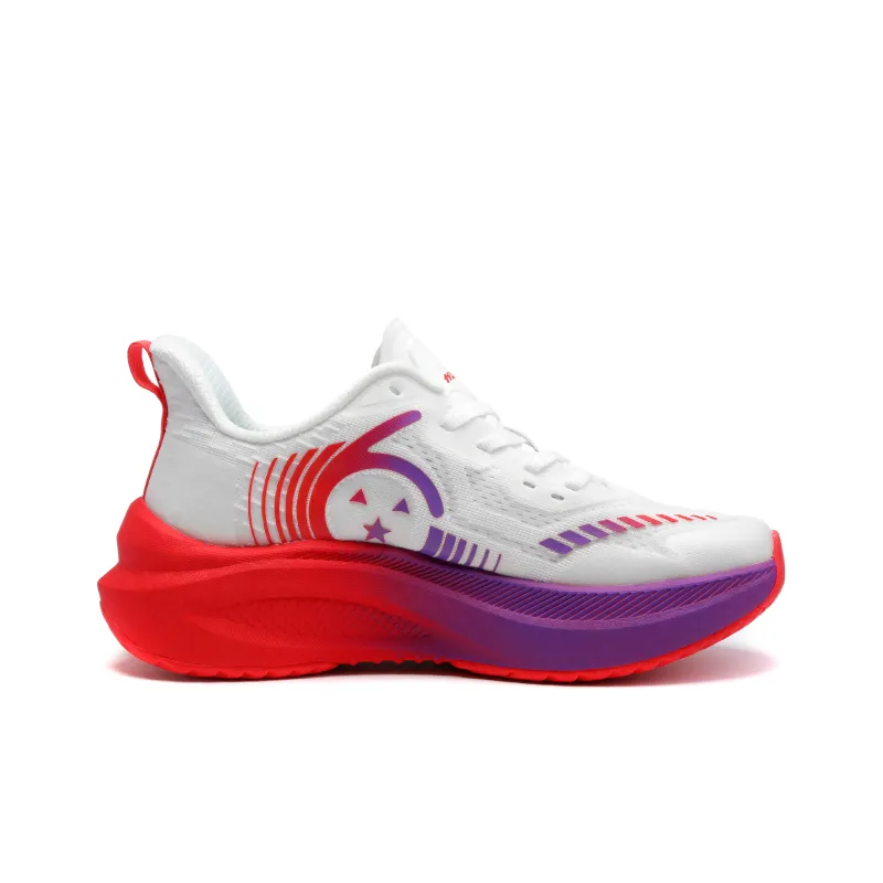 HUITENG Running Shoes Unisex Low Top Aurora Blue/Flame Red/Glacier White/Starry Black/Starry Pink-6