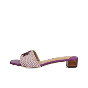 Polo Ralph Lauren Logo Detailed Slip On Sandals Women's