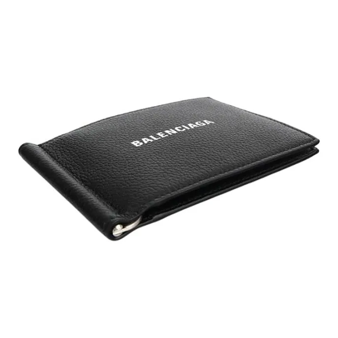 Balenciaga Cow Leather Wallet Men's Black-2