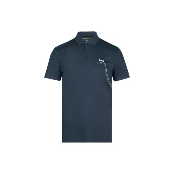 HUGO BOSS Logo Print Short Sleeved Polo Shirt