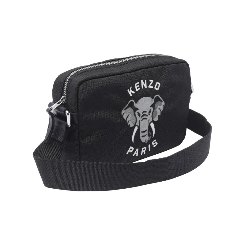 KENZO Polyester Shoulder Bag, Crossbody Bag Men's Black-1