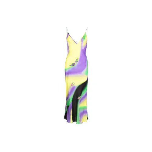 NATASHA ZINKO Ombré Midi Slip Dress