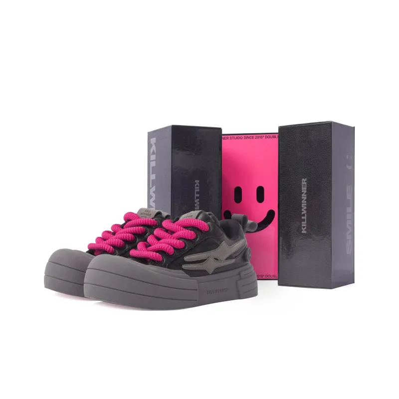 KILLWINNER Coverage Warm Slip Resistant Low Top Skateboard Shoes Unisex Black-4
