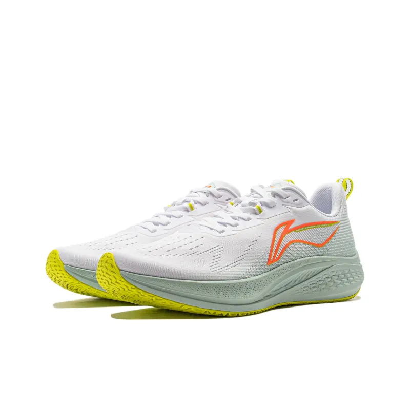 LiNing Red Hare 7 Cushioned Slip-Resistant Lightweight Rebound Low-Top Running Shoes Men's Standard White-2