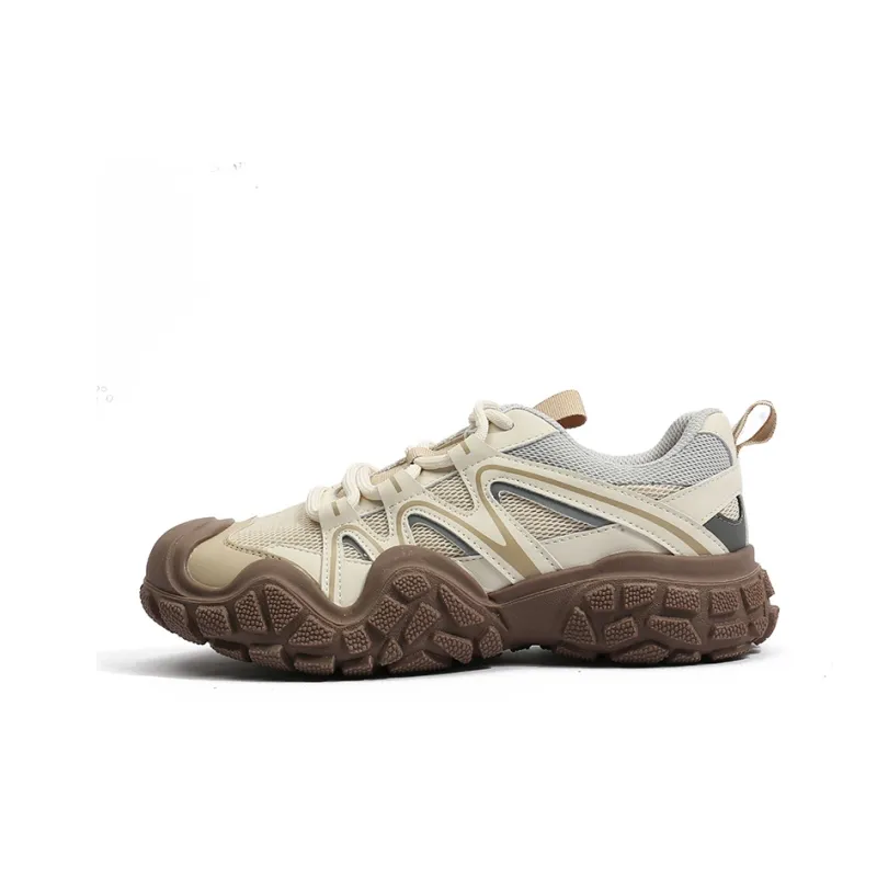 CENTRAL&KITTY Wear-Resistant Height Increasing Low-Top Ugly Cute Hiking Shoes Women's-0