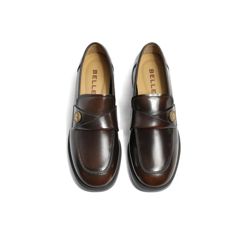 BELLE Loafers 2.5cm Women's Brown, Black-3