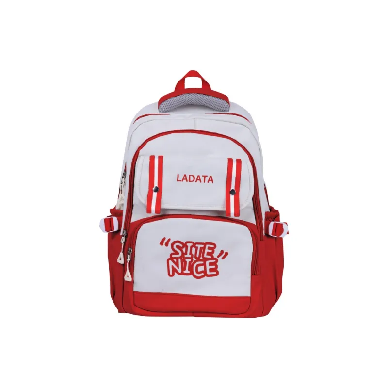BALANG Nylon Laptop Backpack Regular Unisex _Nsec Red/Black/Blue/Green/Light Pink-3
