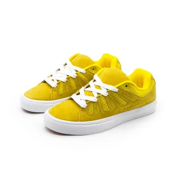 Shionpo Trendy Puffy Shoes Plus Size Anti-Slip And Wear-Resistant Breathable Low-Top Skateboard Shoes Unisex Yellow