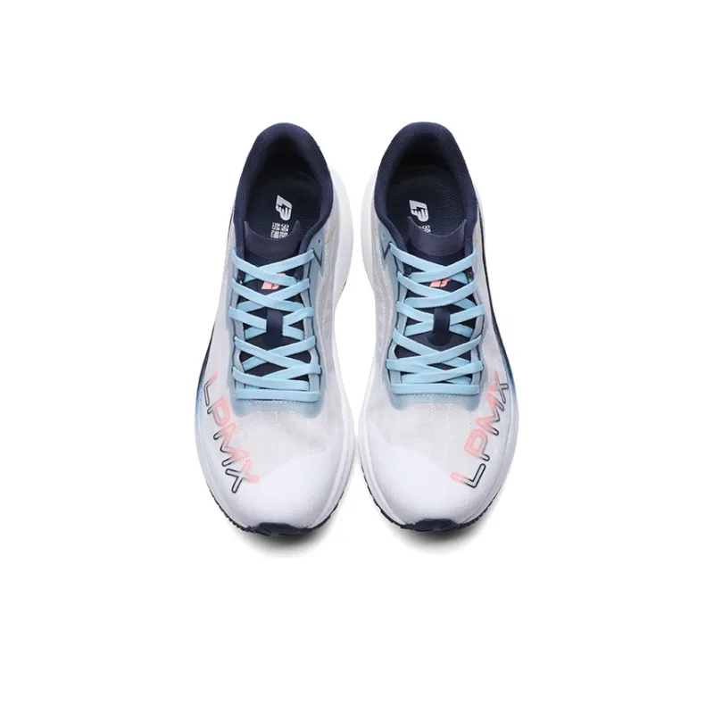 LPMX Cushioned Slip Resistant Breathable Lightweight Low Top Running Shoes Men's Dark Blue/White Moon-4