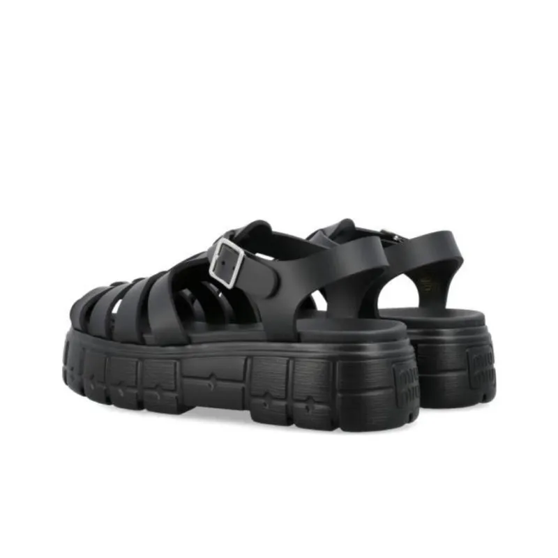 MIU MIU Roman Sandals Women's Black-2