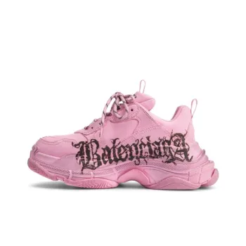 Balenciaga Triple S Diy Metal 'Pink Black Red' Women's