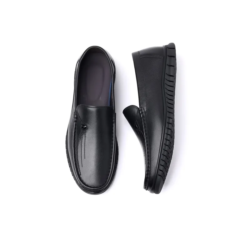 YEDANI Gommino Loafers Men Black-5