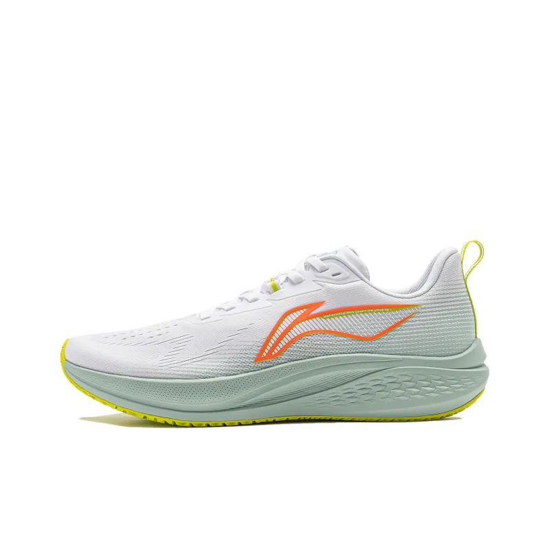LiNing Red Hare 7 Cushioned Slip-Resistant Lightweight Rebound Low-Top Running Shoes Men's Standard White-0