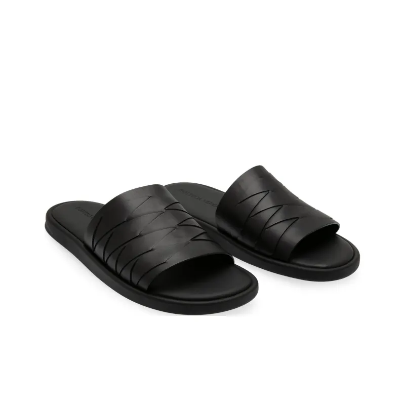 Bottega Veneta Slide Slippers Men's Black-2