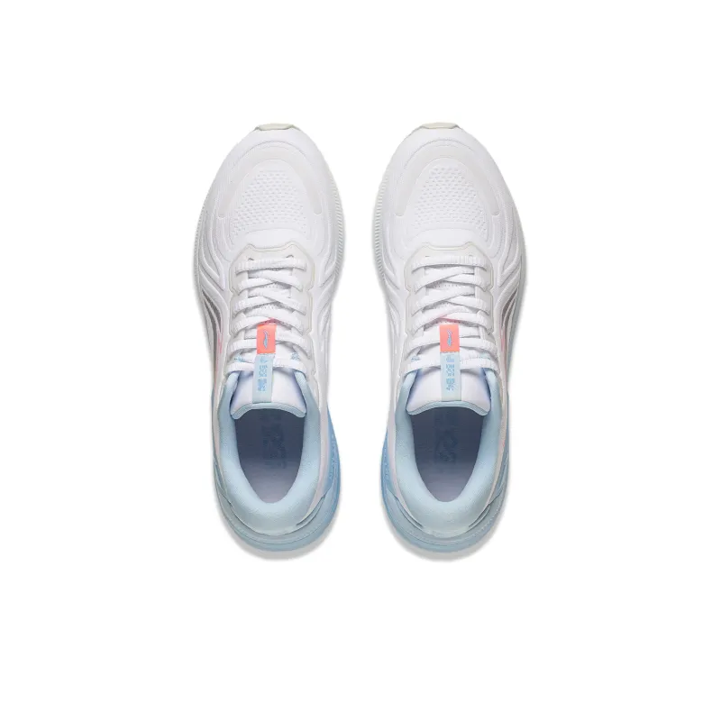 LiNing YueYing 3.0 Cushioned Wear-Resistant Breathable Low-Top Running Shoes Men's White Blue-4