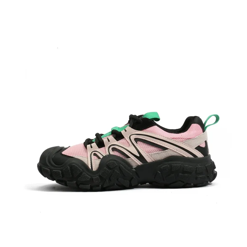 CENTRAL&KITTY Wear-Resistant Height Increasing Low-Top Ugly Cute Hiking Shoes Women's-5