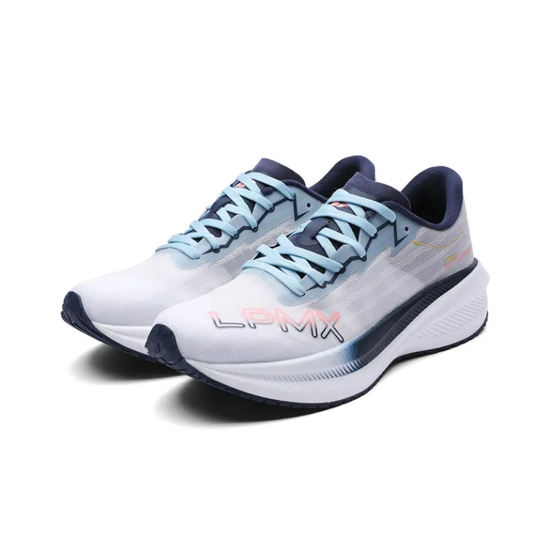 LPMX Cushioned Slip Resistant Breathable Lightweight Low Top Running Shoes Men's Dark Blue/White Moon-2