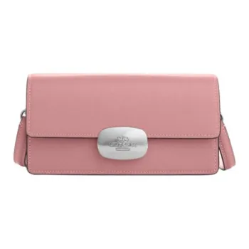 COACH Eliza Cow Leather Shoulder Bag Crossbody Bag Small Size Women's True Pink