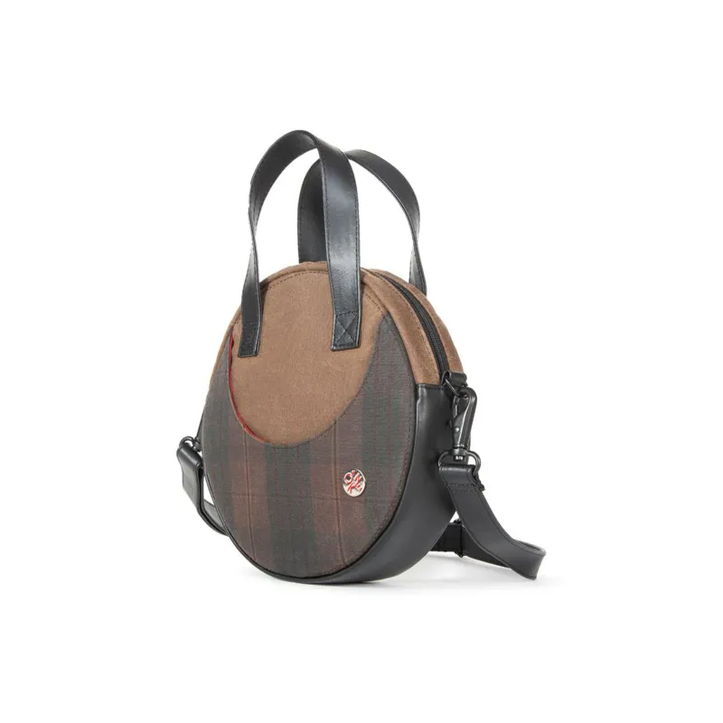 Manhattan Portage Martexin Original Wax Portable Crossbody Bag Shoulder Bag Unisex Plaid Dark Brown-2