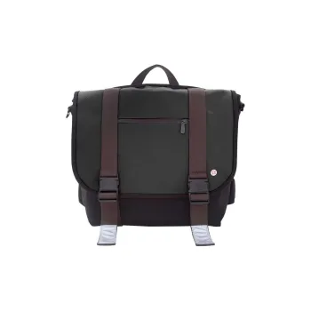Manhattan Portage Nylon Messenger Bag Backpack Medium Size Unisex Black