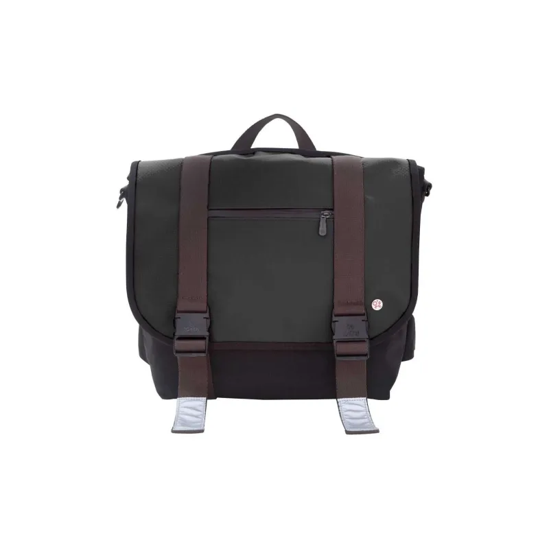 Manhattan Portage Nylon Messenger Bag Backpack Medium Size Unisex Black-0