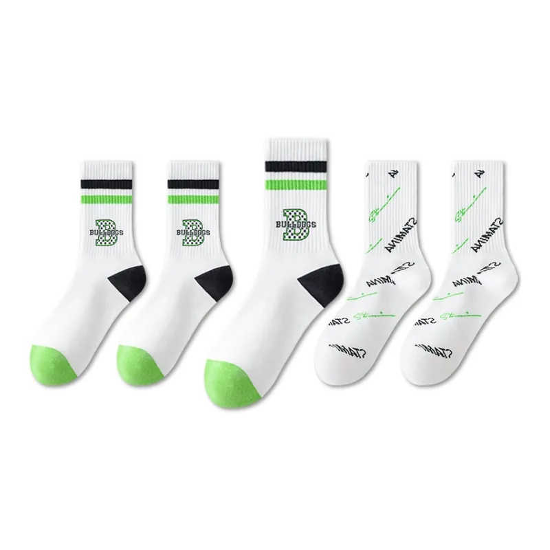 LUOLIAN Mid Calf Socks Men's 5 Pack-15