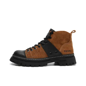 HLA Work Boots Men High Top Brown
