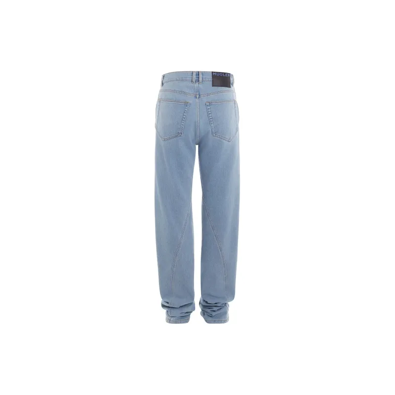 Mugler SS24 Jeans Men's Light Blue-1