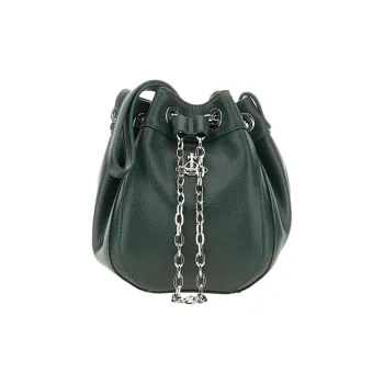 Vivienne Westwood Polyurethane Bucket Bag, Shoulder Bag, Crossbody Bag Women's Green