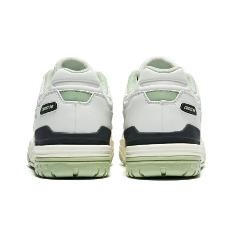 Saucony Cross 90 Anti Slip Cushioning Warm Low Top Running Shoes Unisex White Green-3