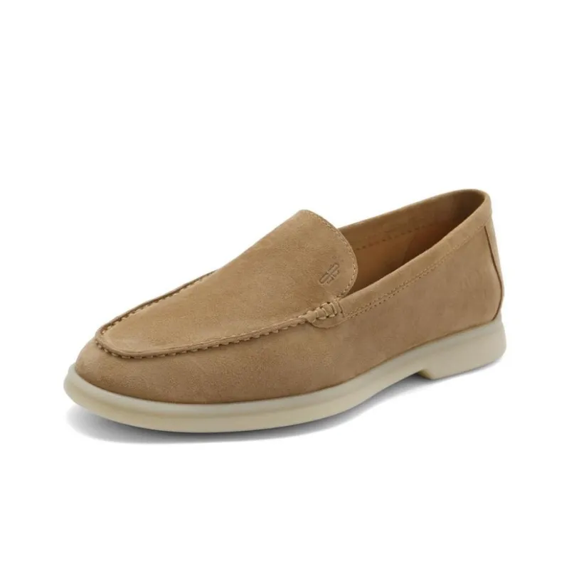 BELLE Gommino Loafers Women's Brown/Yellow-1