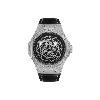 HANBORO Mechanical Movement Silicone Strap Watch Men's Watches Black Dial HBR999.2-BH