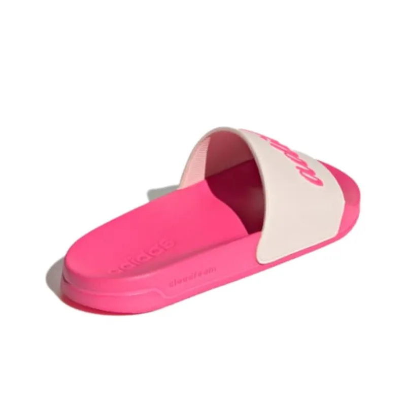 Adidas ADILETTE SHOWER Rubber Sole Quiet Slide Slippers Women's Beige Red-3