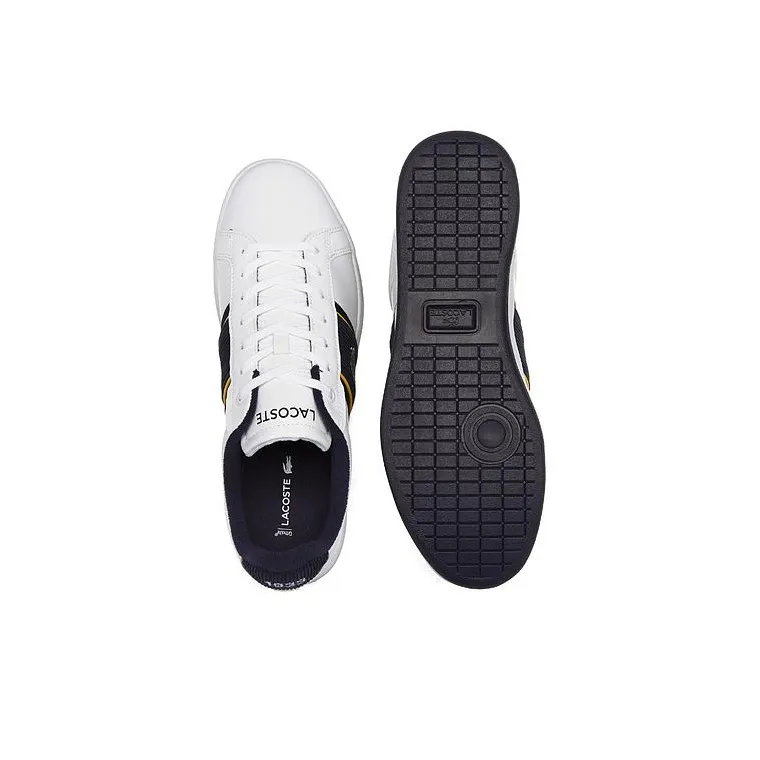 LACOSTE Low Top Skateboard Shoes Men's White-4