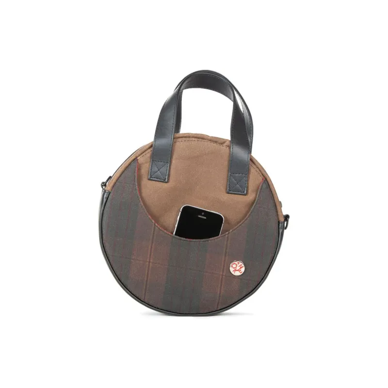 Manhattan Portage Martexin Original Wax Portable Crossbody Bag Shoulder Bag Unisex Plaid Dark Brown-1