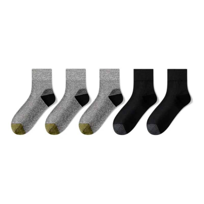 LUOLIAN Mid Calf Socks Men's 5 Pack-20