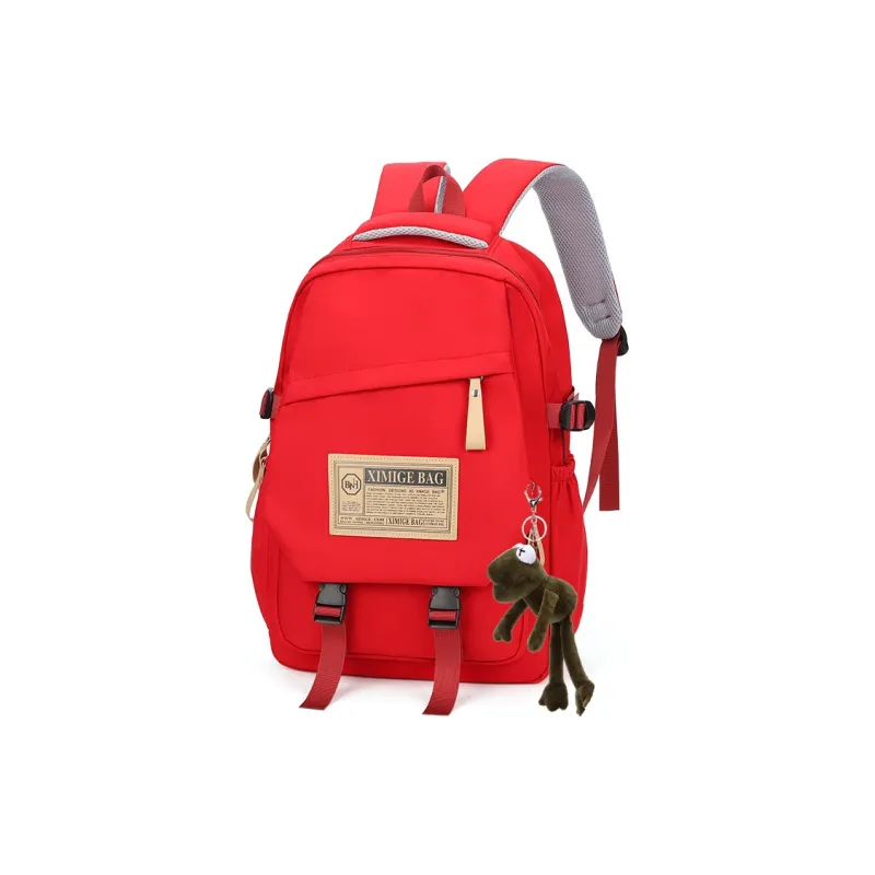 BALANG Nylon Fabric Backpack Regular Unisex Black/Khaki/Red/Blue-8