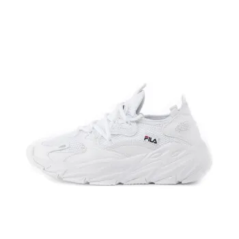 FILA Ray Tracer EVO 2 Cushioning Wear Resistant Low Top Running Shoes Unisex White