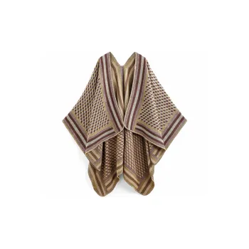 VINEY Knit Scarves Women's Khaki