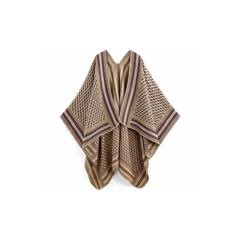 VINEY Knit Scarves Women's Khaki-0