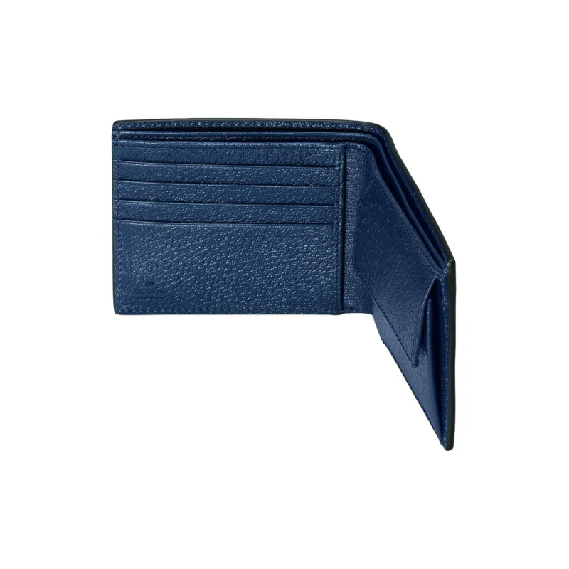 GUCCI Leather Wallet Men's Royal Blue-3