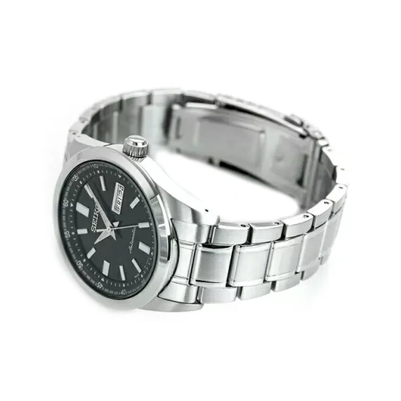 SEIKO Presage Series Mechanical Movement Stainless Steel Strap Watch Men's Watches Black Dial SARV003-2