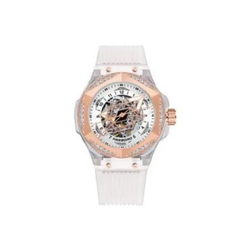 HANBORO Interstellar Series Automatic Mechanical Movement Watch Men's Watches Gold Dial HBR996 MB
