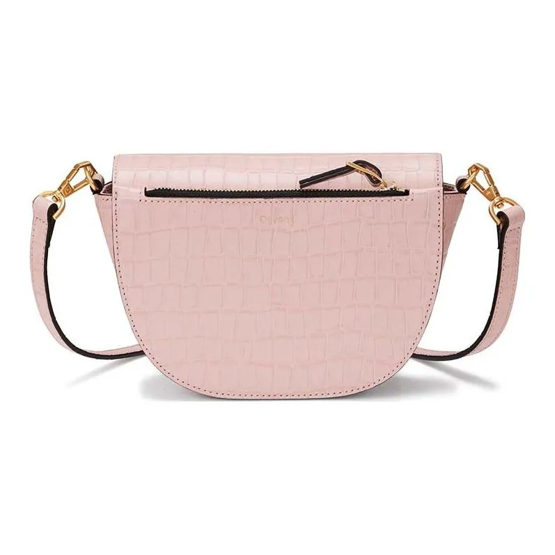 ORYANY Leather Saddle Bag Shoulder Bag Crossbody Bag Women's Vintage Pink-6