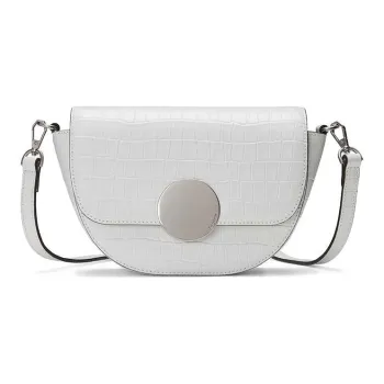 ORYANY Leather Saddle Bag Shoulder Bag Crossbody Bag Women's White