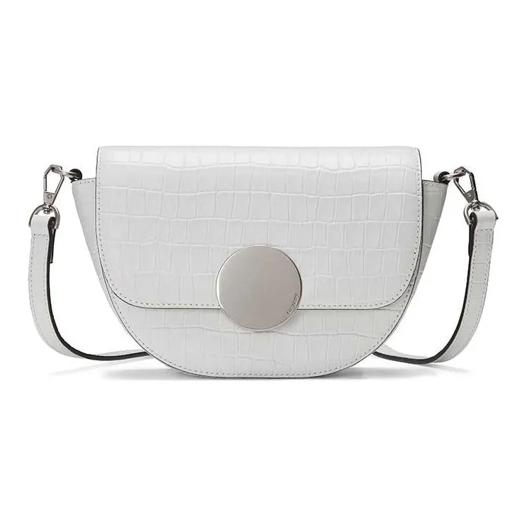ORYANY Leather Saddle Bag Shoulder Bag Crossbody Bag Women's White-0